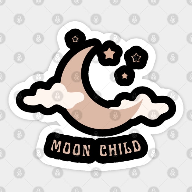 moon child Sticker by DominiqueDiamond